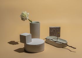 Ceramic object in morning light