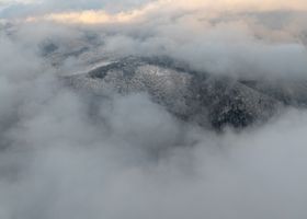 Mist over mountains